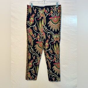 Ellie Tahari contour slim cropped pants size Large